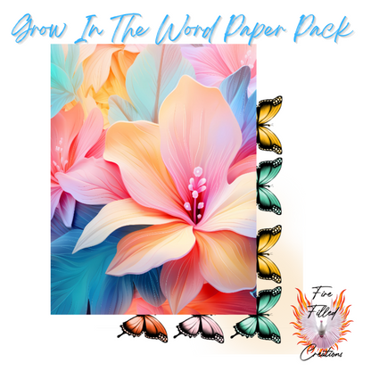 Grow In The Word Paper Pack (DIGITAL)