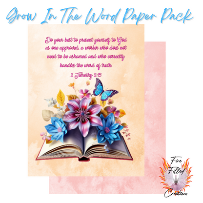 Grow In The Word Paper Pack (DIGITAL)