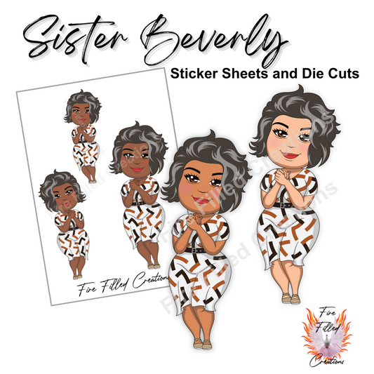 Sister Beverly Mini Faithful - Sticker Sheets and Die Cuts