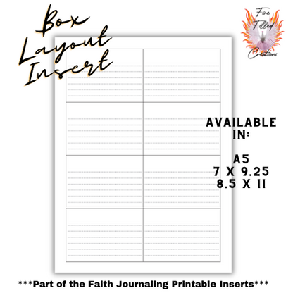 Faith Journaling Inserts - **Digital**