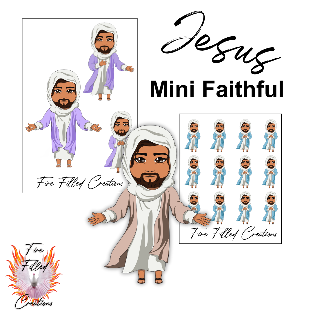 Jesus - Mini Faithful Sticker Sheets and Die Cuts