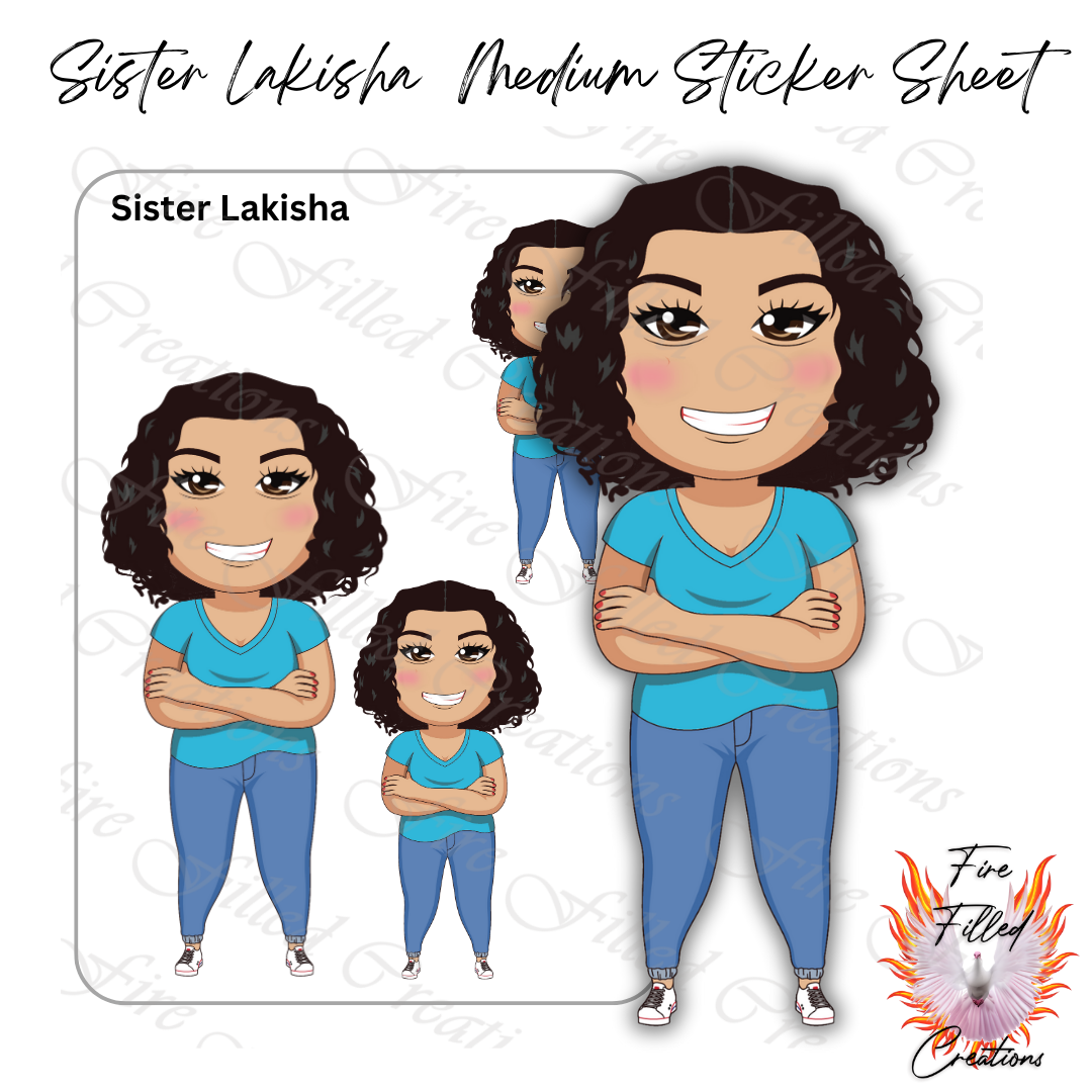 Sister Lakisha Mini Faithful - Sticker Sheets and Die Cuts
