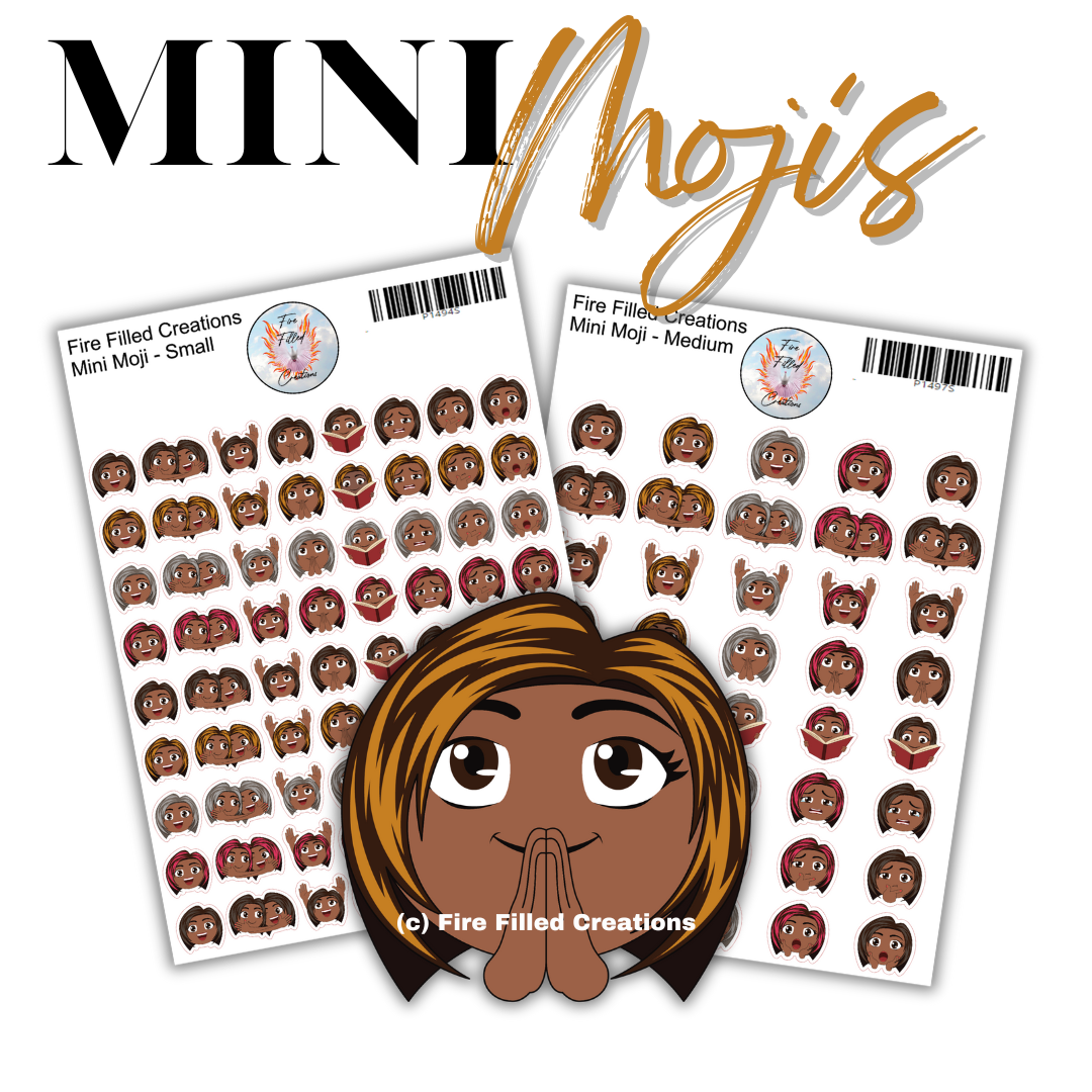 Mini Mojis - Sticker Sheet