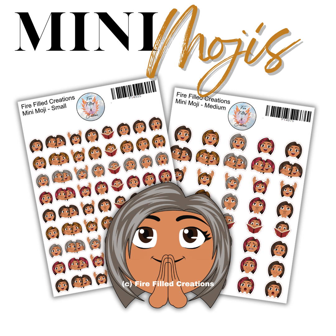 Mini Mojis - Sticker Sheet