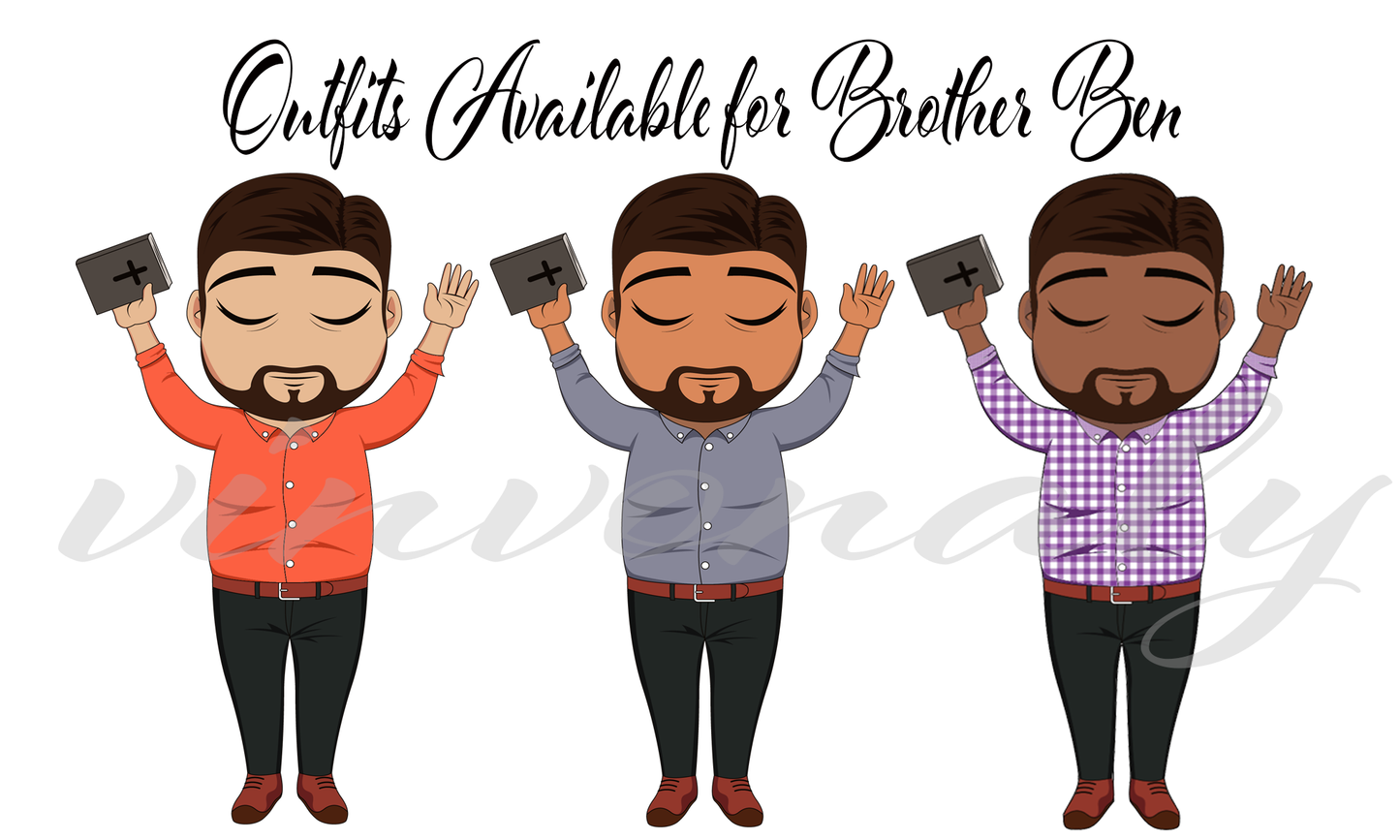 Brother Ben Mini Faithful - Sticker Sheets and Die Cuts