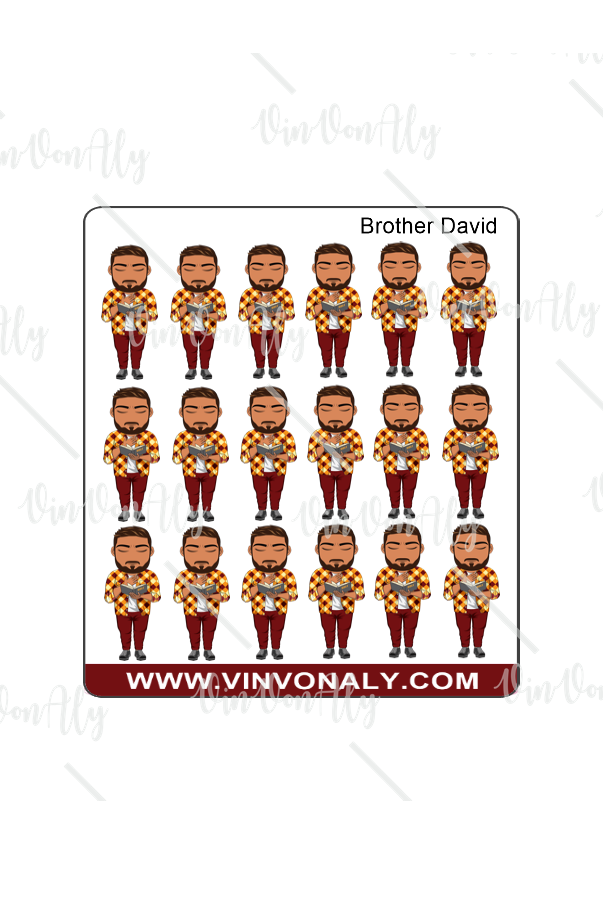 Brother David Mini Faithful - Sticker Sheets and Die Cuts