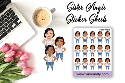 Sister Angie Mini Faithful - Sticker Sheets and Die Cuts