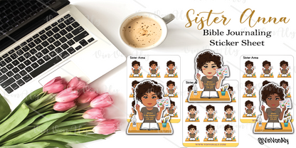 Sister Anna Mini Faithful - Sticker Sheets and Die Cuts
